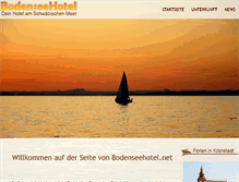 Tablet Screenshot of bodenseehotel.net